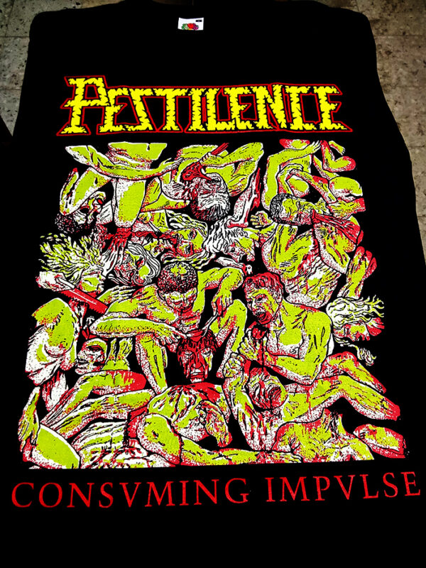 PESTILENCE - Consuming Impulse (original artwork) - MERCH - T-SHIRT - LONGSLEEVE - HOODIE - Image 3