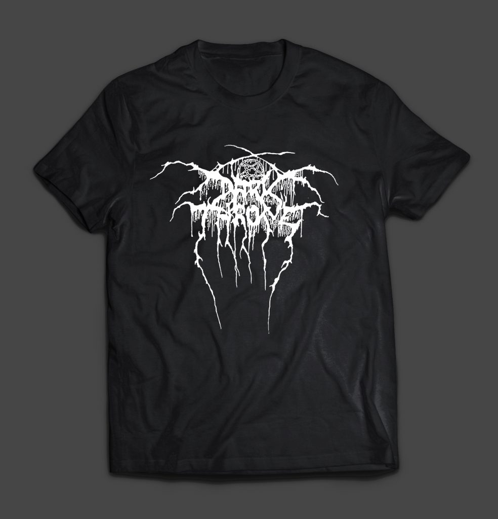 Deathrune | DARKTHRONE – Logo / True Norvegian Black Metal T-SHIRT (white)