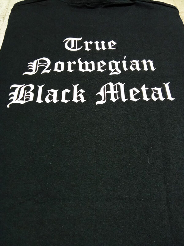 DARKTHRONE - Logo / True Norvegian Black Metal (white) - MERCH - T-SHIRT - LONGSLEEVE - HOODIE (w/backprint) - Image 5