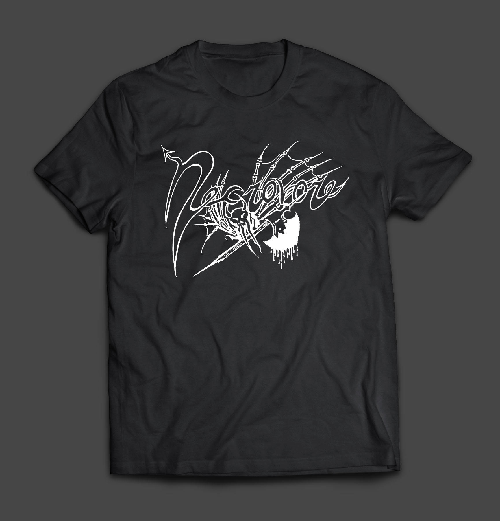Deathrune | NECROVORE – Logo white T-SHIRT