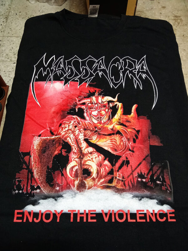 MASSACRA  - Enjoy The Violence (w/backprint) - T-SHIRT - LONGSLEEVE - HOODIE - Image 4