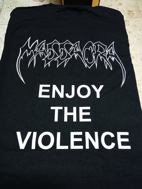 MASSACRA  - Enjoy The Violence (w/backprint) - T-SHIRT - LONGSLEEVE - HOODIE - Image 5
