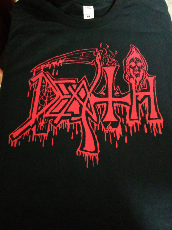 DEATH - Old logo (red) - MERCH - T-SHIRT - LONGSLEEVE - HOODIE - Image 3