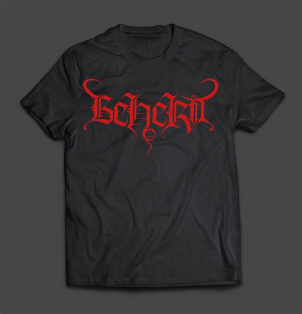 BEHERIT - New Logo (red) - MERCH - T-SHIRT - LONGSLEEVE - HOODIE