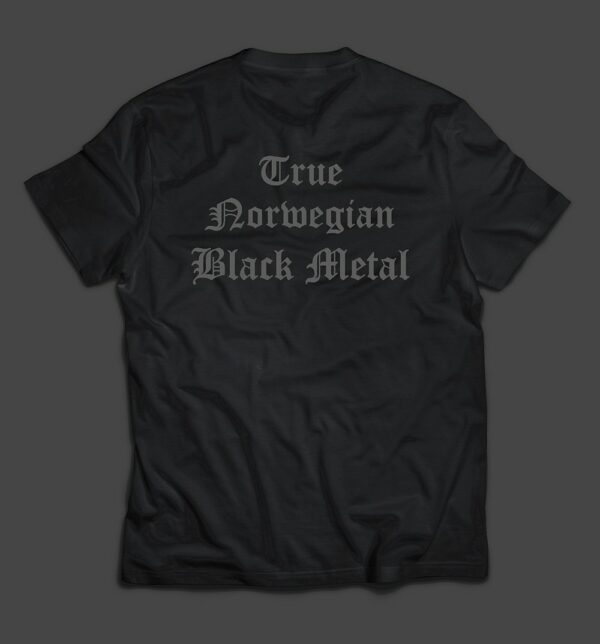 DARKTHRONE - Logo / True Norvegian Black Metal (grey) - MERCH - T-SHIRT - LONGSLEEVE - HOODIE (w/backprint) - Image 2