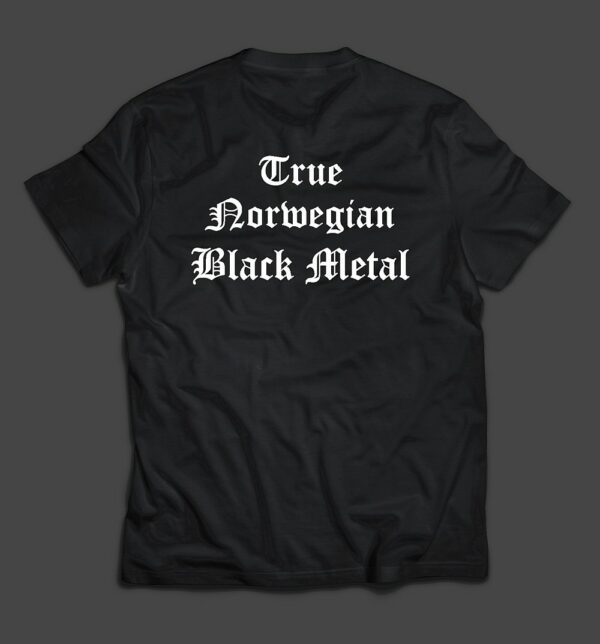 DARKTHRONE - Logo / True Norvegian Black Metal (white) - MERCH - T-SHIRT - LONGSLEEVE - HOODIE (w/backprint) - Image 2