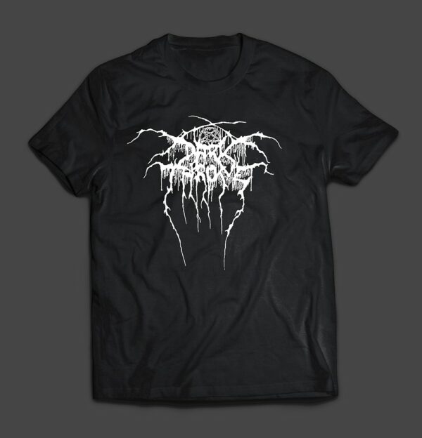 DARKTHRONE - Logo / True Norvegian Black Metal (white) - MERCH - T-SHIRT - LONGSLEEVE - HOODIE (w/backprint)