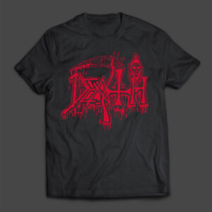 DEATH - Old logo (red) - MERCH - T-SHIRT - LONGSLEEVE - HOODIE