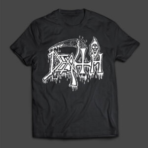 DEATH - Old logo (white) - T-SHIRT - LONGSLEEVE - HOODIE