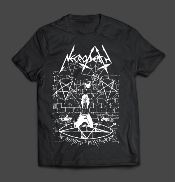 NECRODEATH - The Shining Pentagram (w/backprint) - MERCH - T-SHIRT - LONGSLEEVE - HOODIE