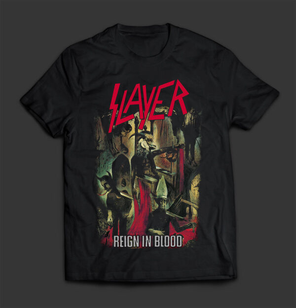 SLAYER - Reign In Blood (w/backprint) - T-SHIRT - LONGSLEEVE - HOODIE