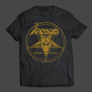 VENOM - Welcome To Hell  Model 2 - MERCH - T-SHIRT - LONGSLEEVE - HOODIE (w/backprint)