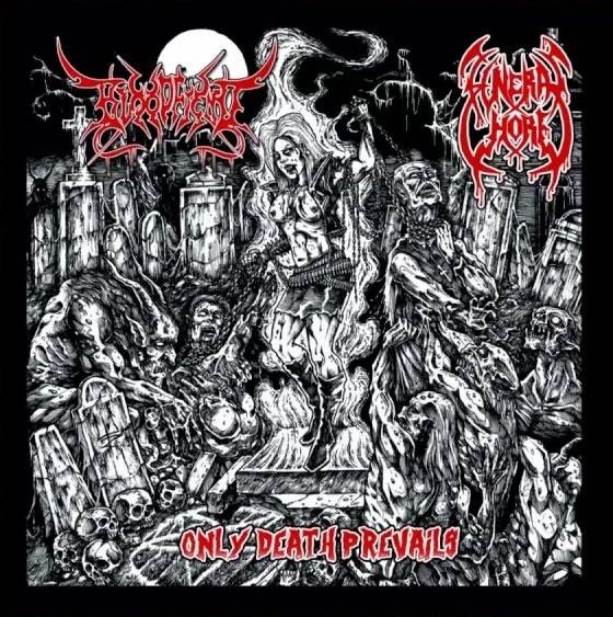 BLOODFIEND / FUNERAL WHORE ‎– Only Death Prevails SPLIT CD