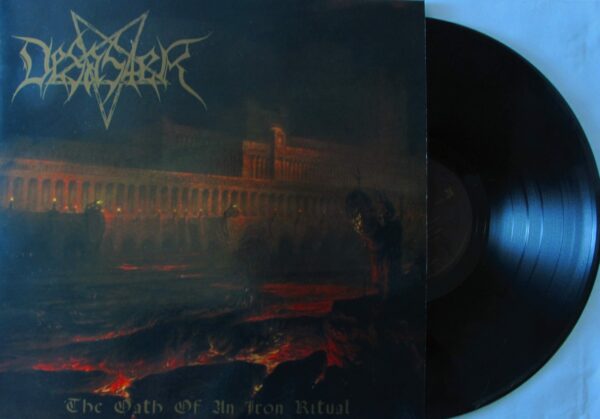 DESASTER ‎– The Oath Of An Iron Ritual LP + 7"EP (brazilian edition) - Image 2