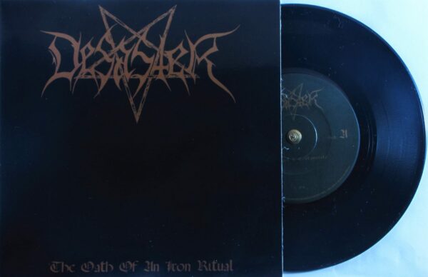 DESASTER ‎– The Oath Of An Iron Ritual LP + 7"EP (brazilian edition) - Image 6
