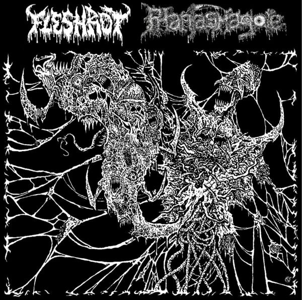 FLESHROT / PHANTASMAGORE – Twisted Visions Of Abominations SPLIT CD