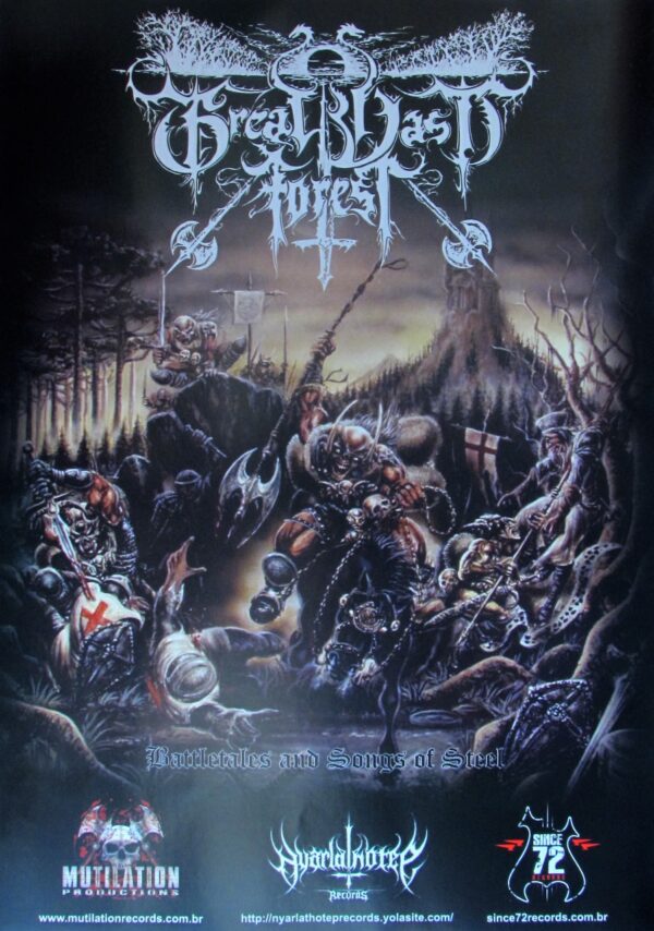 GREAT VAST FOREST ‎– Battletales and Songs of Steel LP (brazilian edition) - Image 2