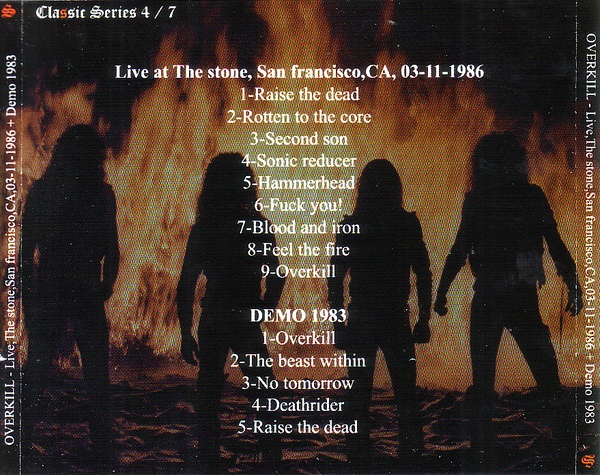 OVERKILL - Live In San Francisco 03/11/1986 + Demo 1983 - Image 3