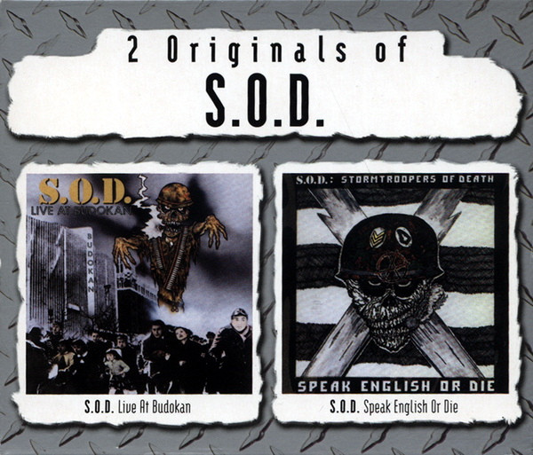 S.O.D. - 2 Originals Of S.O.D. (Live At Budokan / Speak English Or Die) CD