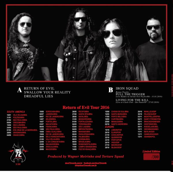 TORTURE SQUAD ‎– Return of Evil LP - Image 4