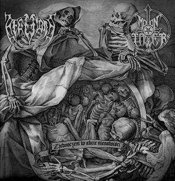 HEGEMOON / MOONTOWER "zjednoczeni w akcie nienawisci" SPLIT 7"EP