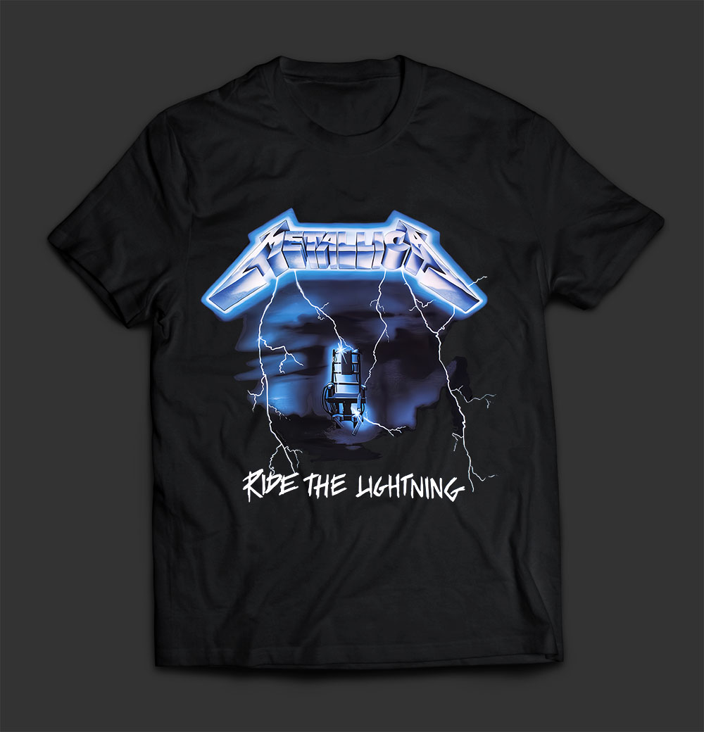 METALLICA – Ride The Lighting (w/backprint) T-SHIRT – Deathrune Records
