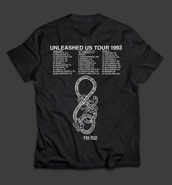 UNLEASHED - US Tour 1993 (w/backprint) - T-SHIRT - LONGSLEEVE - HOODIE - Image 2
